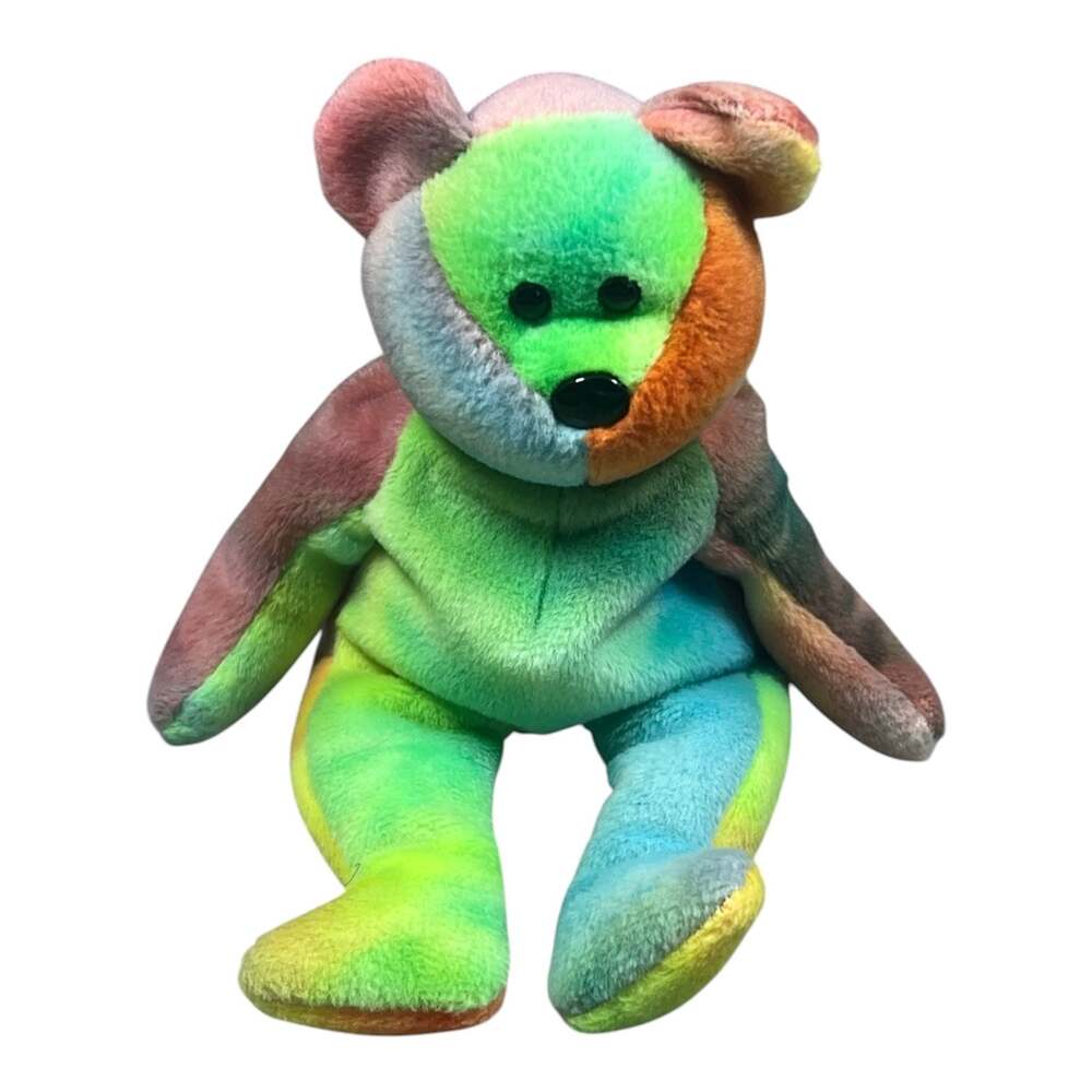 Retired Vintage 1993 Ty Beanie Bear Baby Garcia 'Grateful Dead' - Multicolor